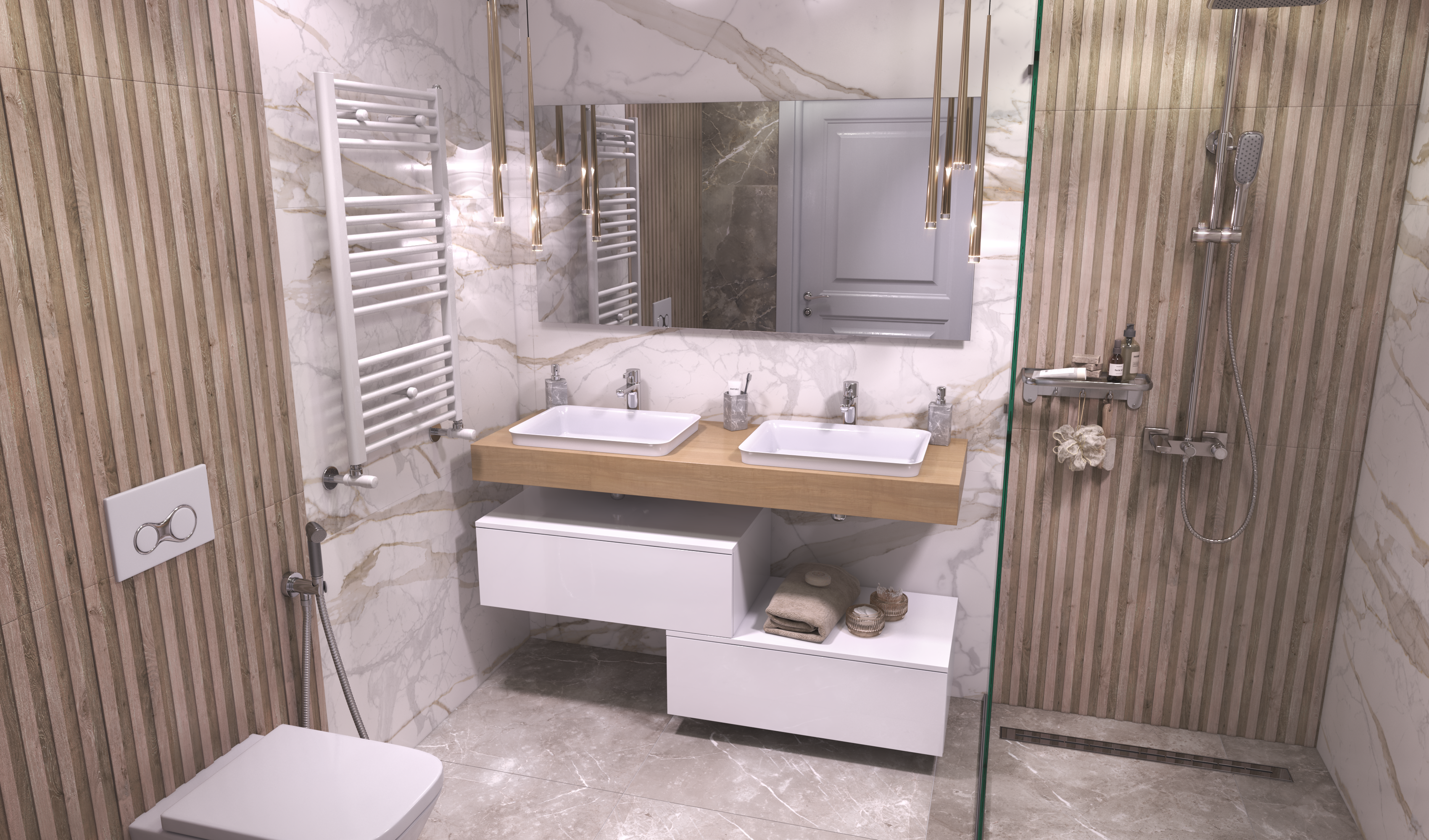 Тумба VELVEX Юнит/Unit 800-0-1 навесная белый матовый