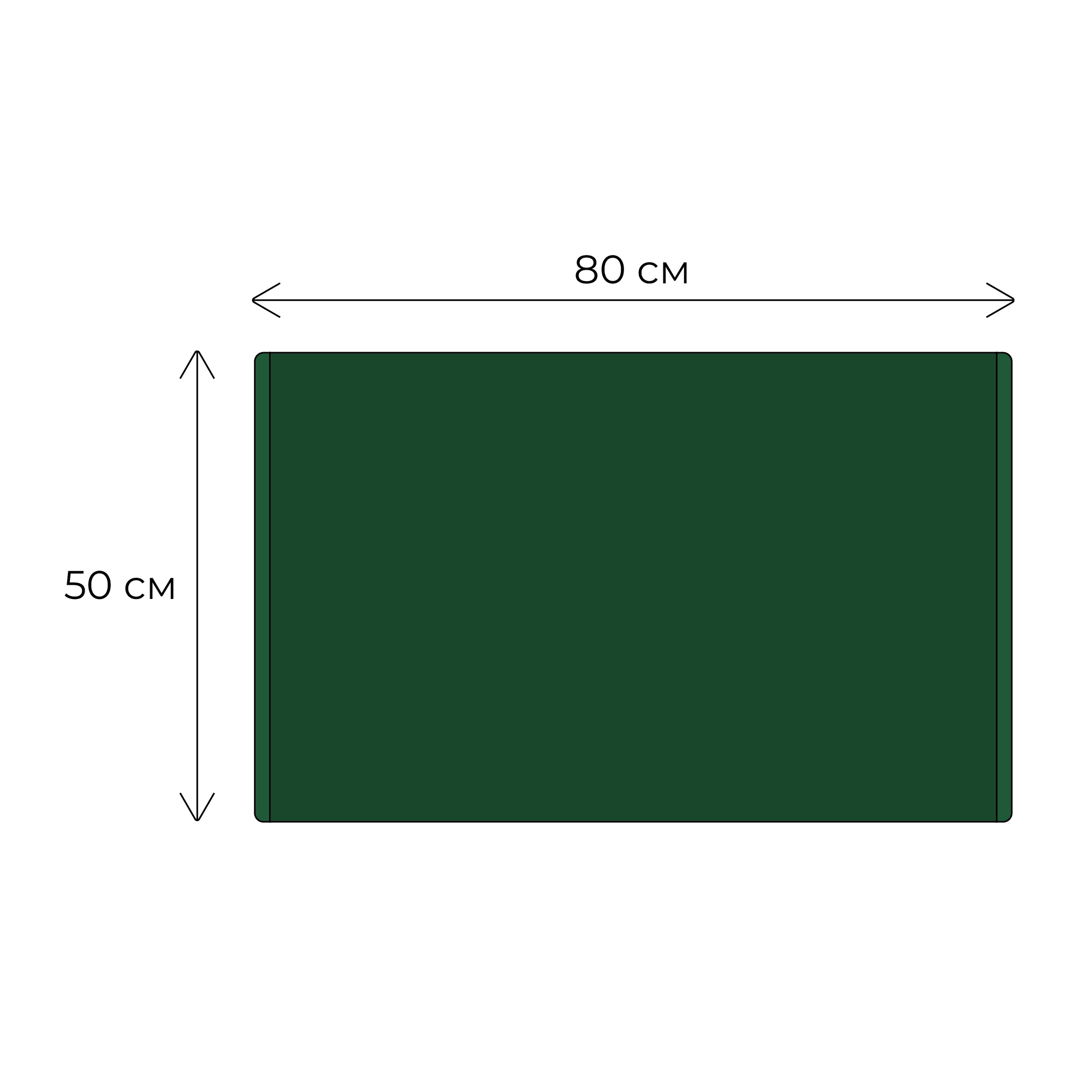 Коврик для ванной 1-ый Fixsen MUSK, зеленый (50х80см) FX-8010F