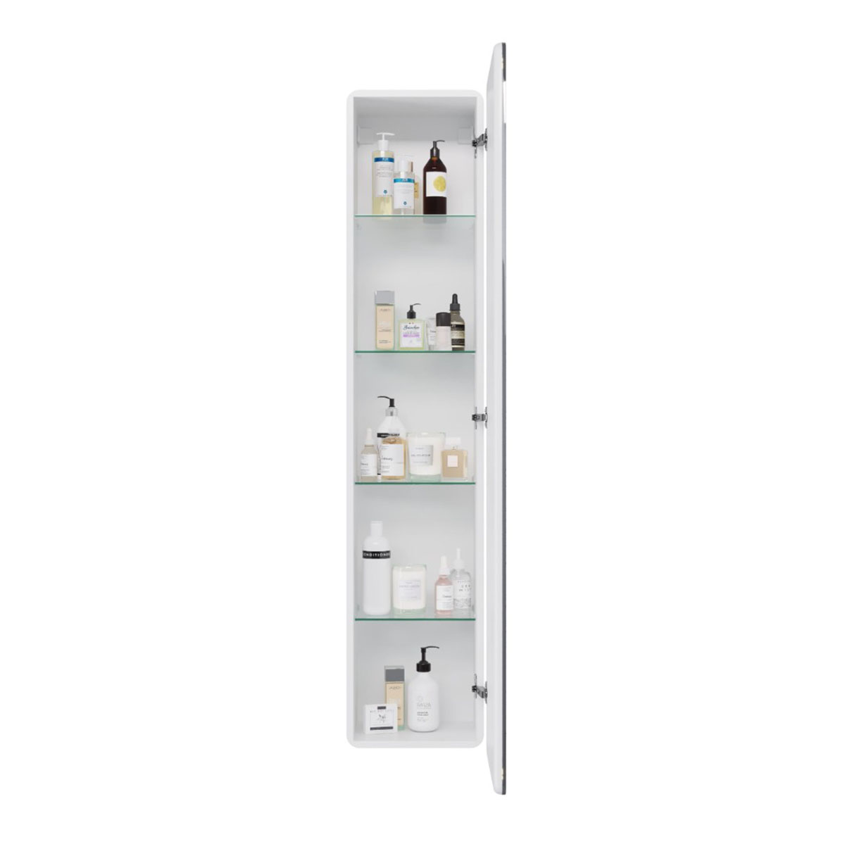 Пенал зеркальный Lemark ELEMENT 40х160 см, 1 дверный, правый, с подсветкой, цвет корпуса: Белый Пенал зеркальный Lemark ELEMENT 40х160 см, 1 дверный, правый, с подсветкой, цвет корпуса: Белый