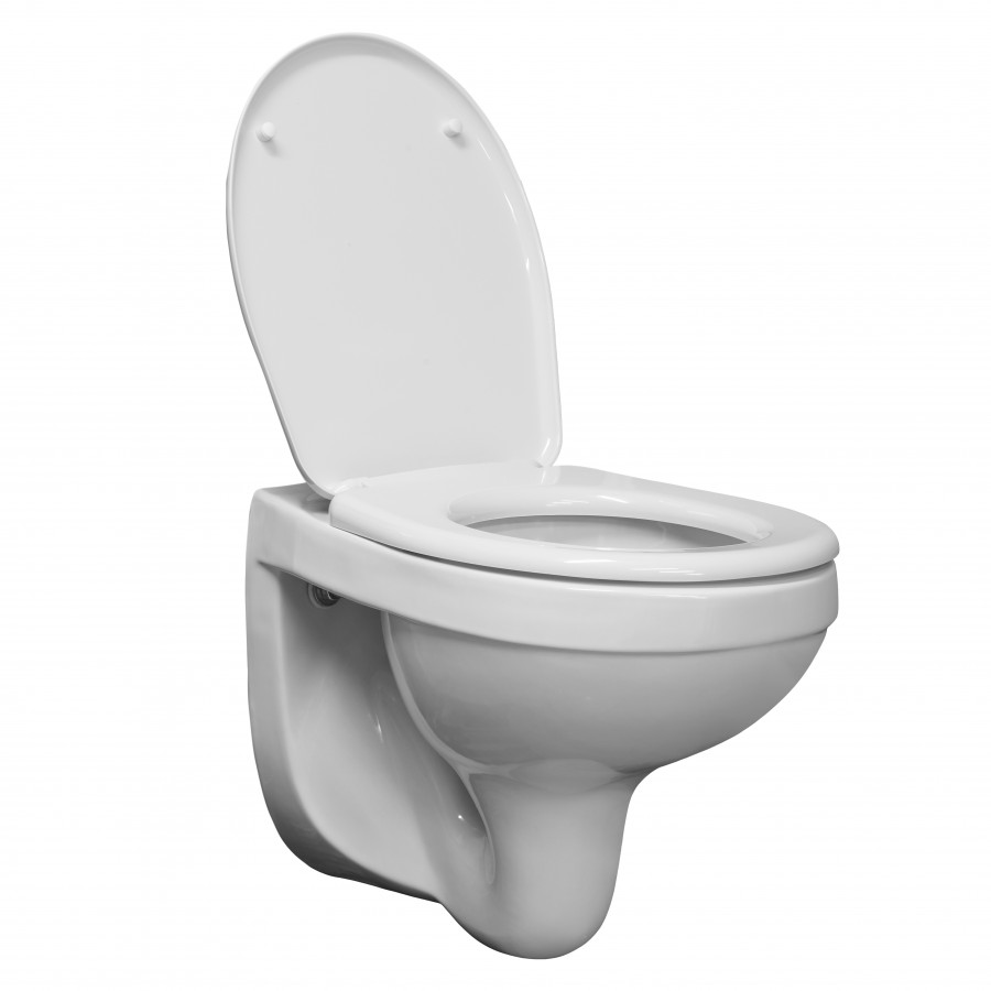 Унитаз подвесной "Альфа" (Комфорт) с сиденьем полипропилен с функцией Soft-close. SANTERI Унитаз подвесной "Альфа" (Комфорт) с сиденьем полипропилен с функцией Soft-close. SANTERI