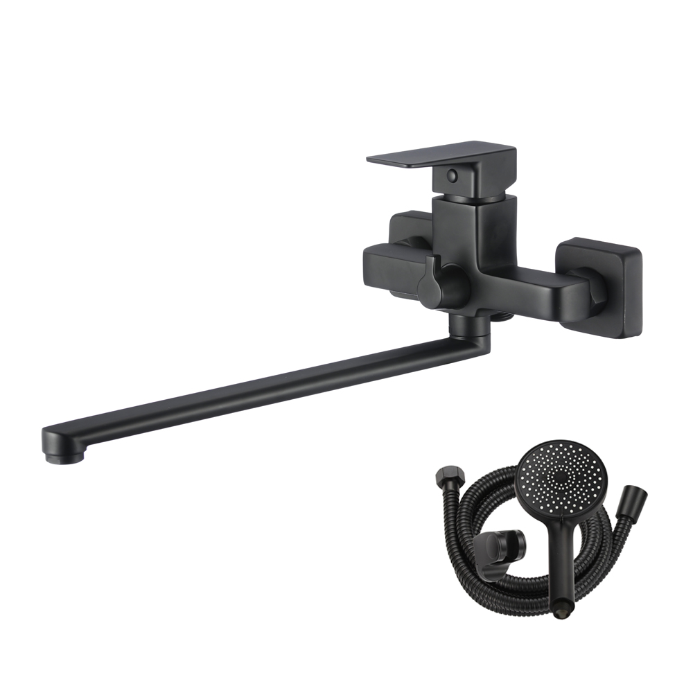 Смеситель для ванны с длинным изливом черный NARCIS, NAR06-320BL-25221 Смеситель для ванны с длинным изливом черный NARCIS, NAR06-320BL-25221