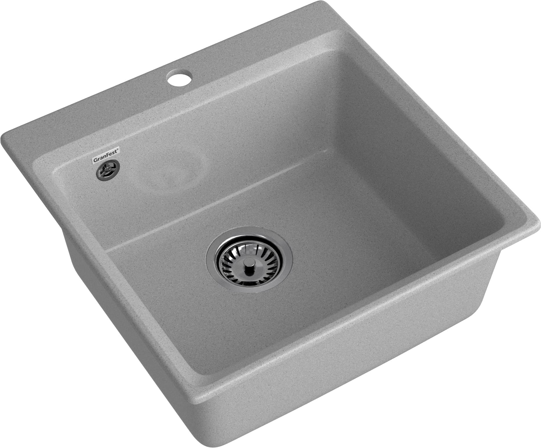 GRANFEST Мойка композит LEVEL, GF-LV-510, чаша 510*500, серый GRANFEST Мойка композит LEVEL, GF-LV-510, чаша 510*500, серый