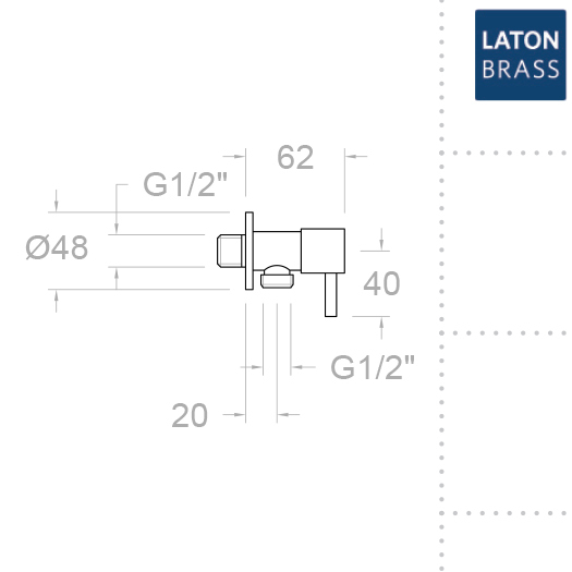 Держатель лейки гигиенического душа настенный с магнитным клапаном 3797