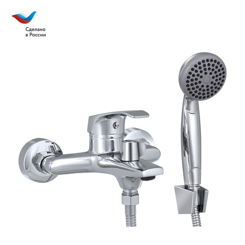 ГОРОД Смеситель для ванны с коротким литым изливом, одноручный, СЛАВЕН, К30