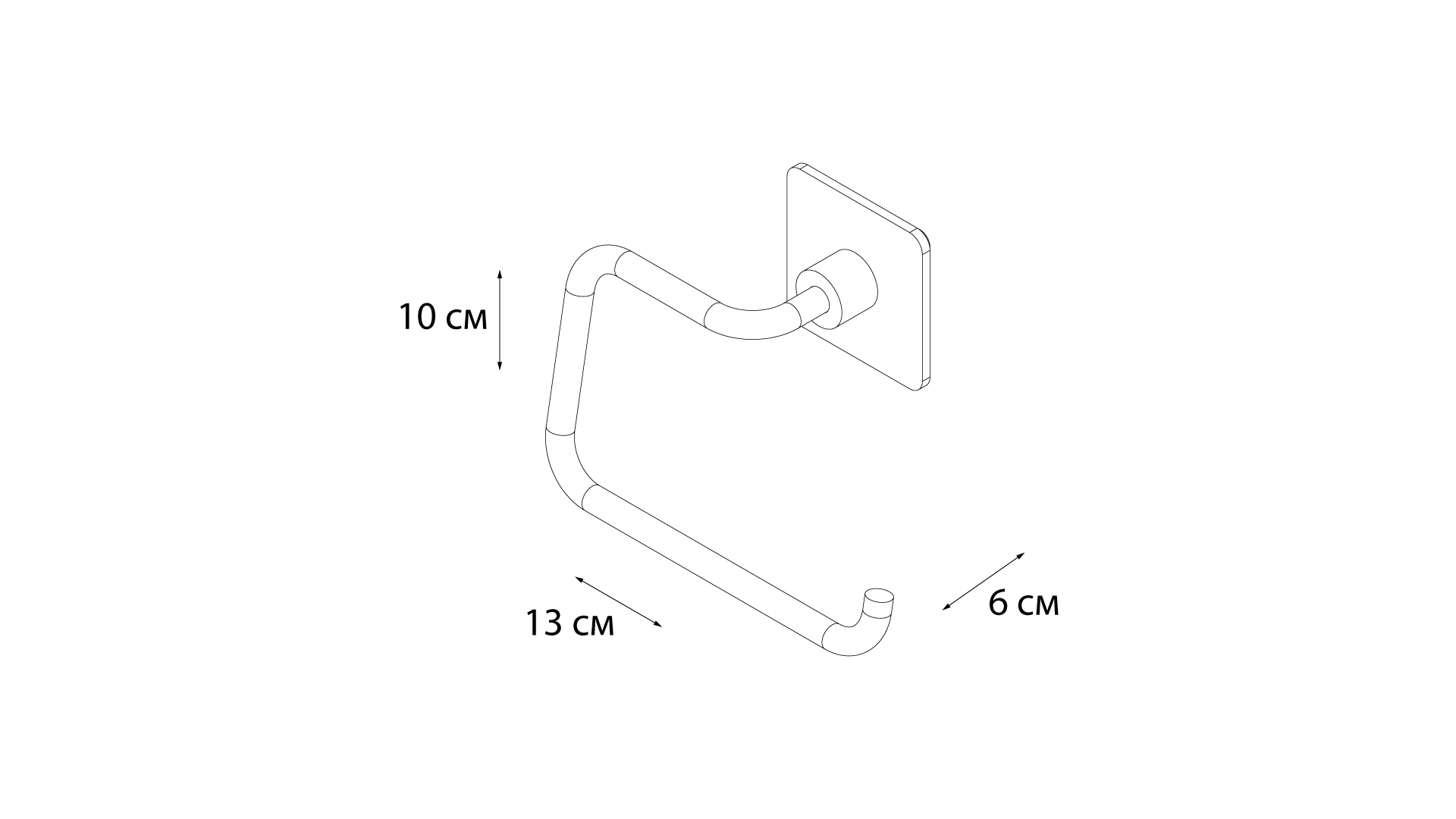 Держатель запасного рулона FIXSEN Square (FX-93110B) Держатель запасного рулона FIXSEN Square (FX-93110B)