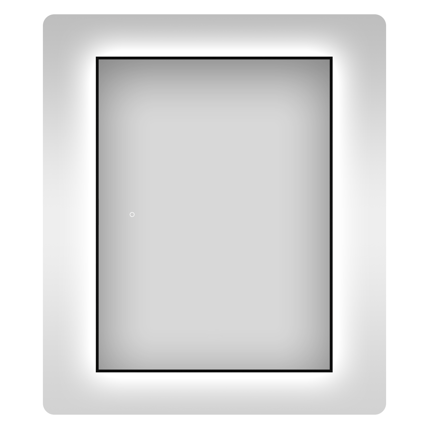 Прямоугольное зеркало с фоновой LED-подсветкой, 80*100 / 100*80 см