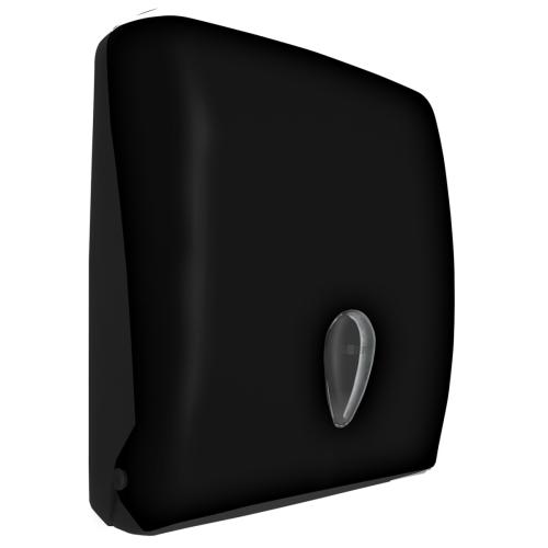Диспенсер для бумажных полотенец пластмассовый чёрный Диспенсер для бумажных полотенец пластмассовый чёрный