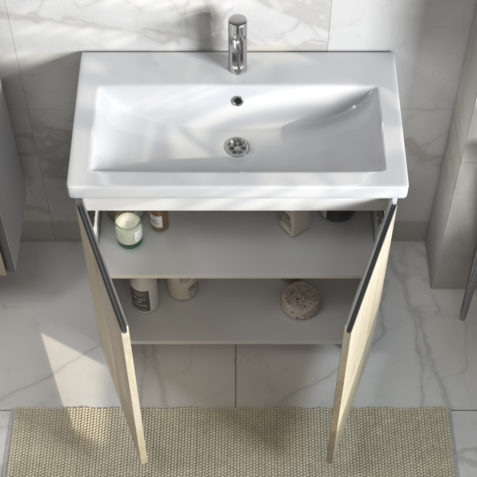 Тумба под раковину VIGO Yuma 80 напольная 347 дуб давос