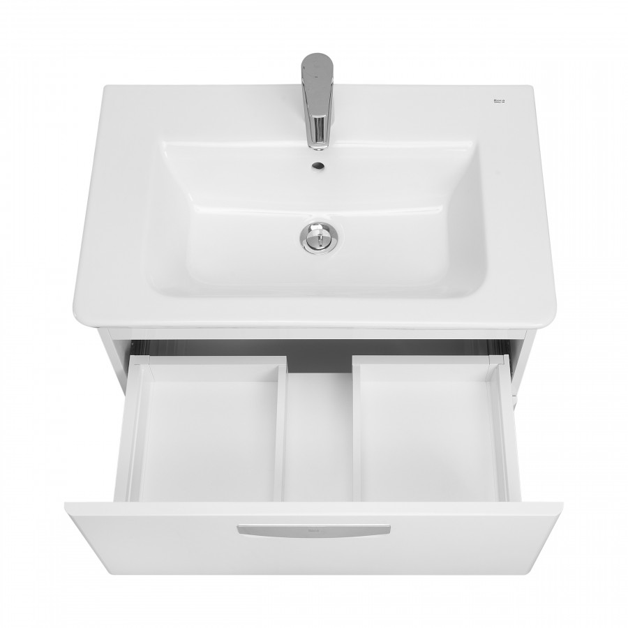 GAP Тумба под раковину GAP 70, белая матовая, ROCA