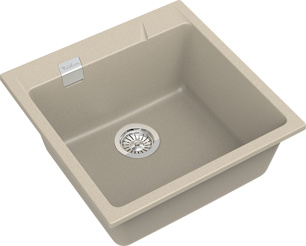 RIVELATO Мойка RAUM 50  1-чаша 500*510мм beige scuro арт. RIVELATO Мойка RAUM 50  1-чаша 500*510мм beige scuro арт.