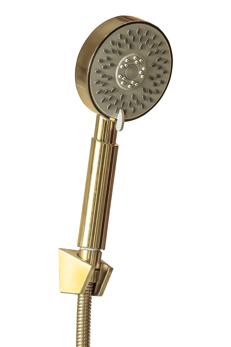 Смеситель для ванны с душем ПРОФСАН ПСМ-303-1 STEEL нержавеющая сталь AISI-304 тип См-ВОРНШлА Золото