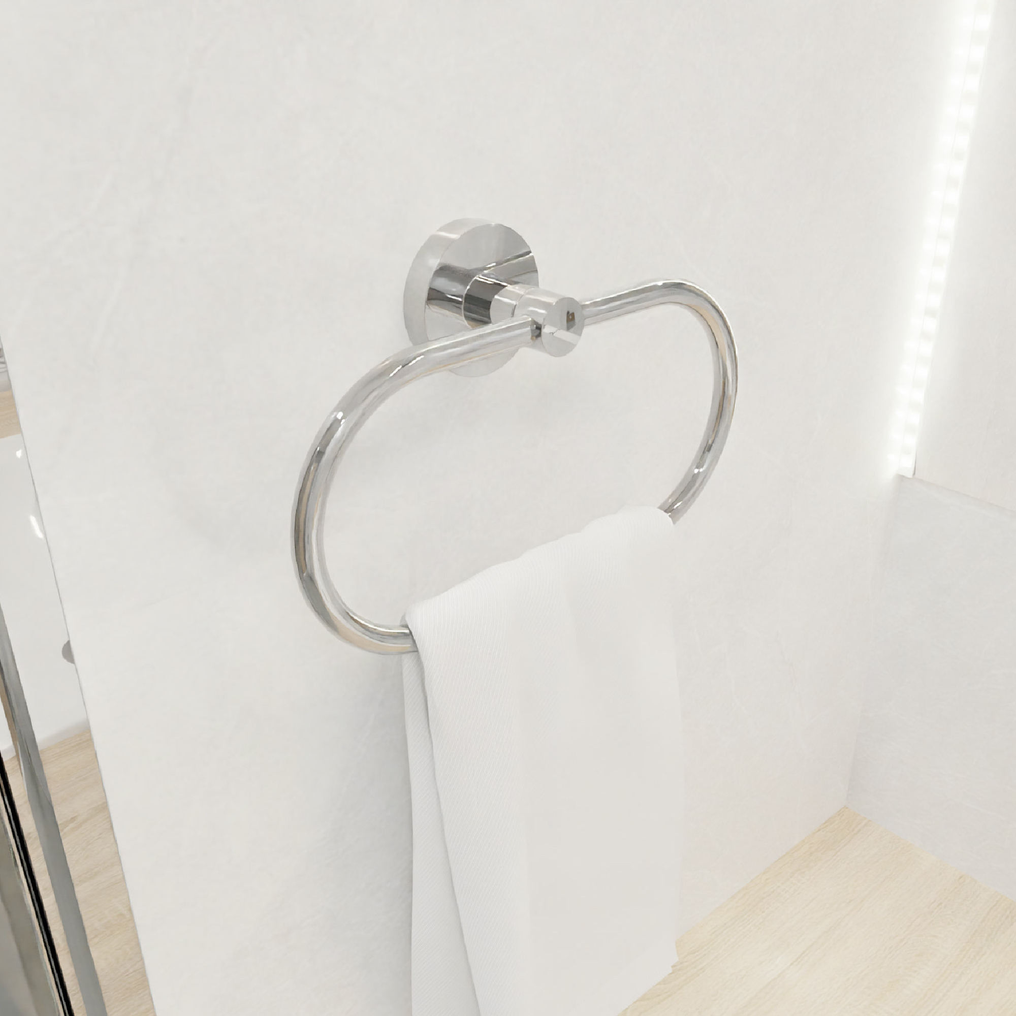 Полотенцедержатель кольцо хром FIXSEN Comfort Chrome (FX-85011)