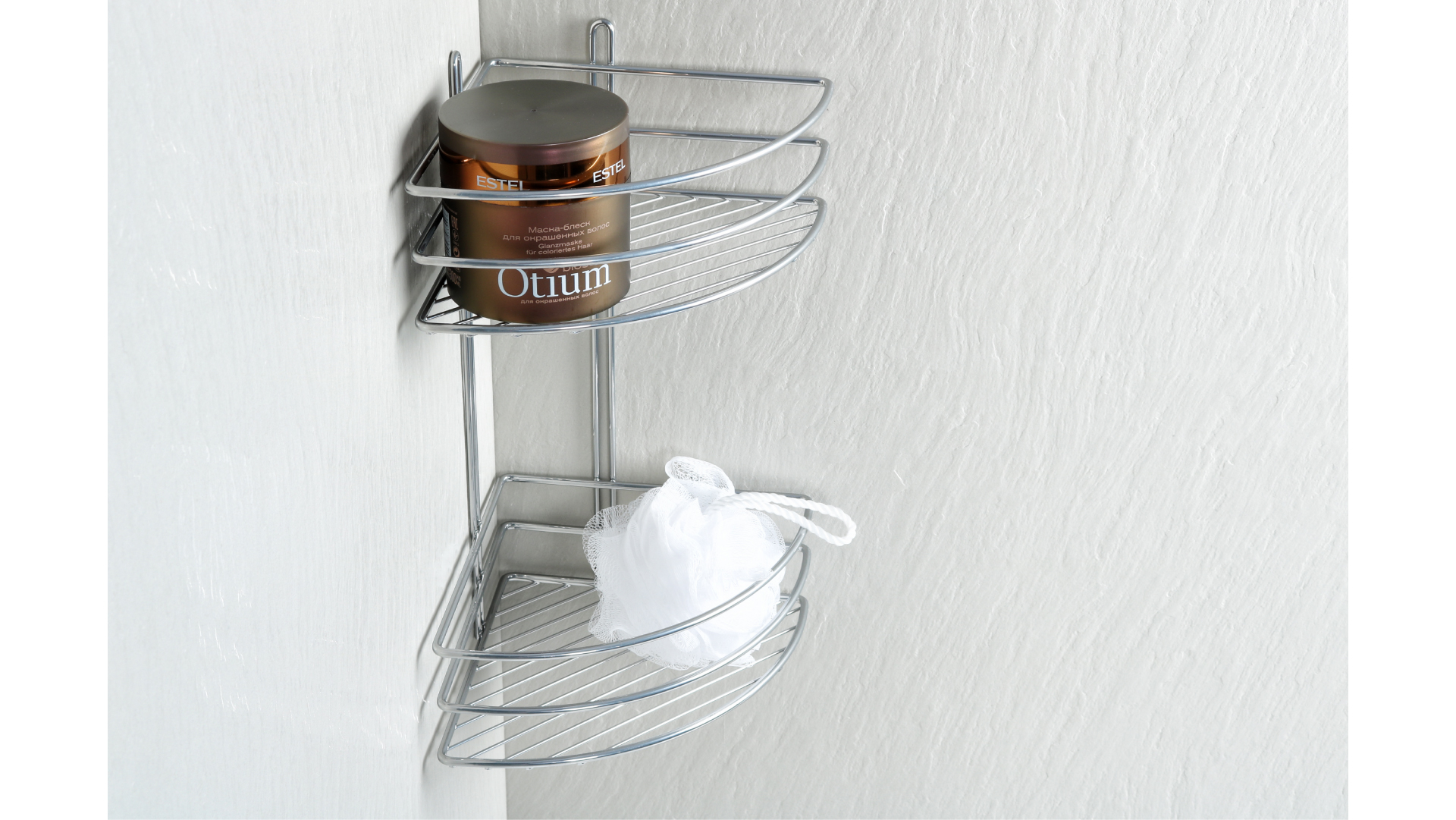 Полка угловая двухэтажная серый Fixsen FX-710-2