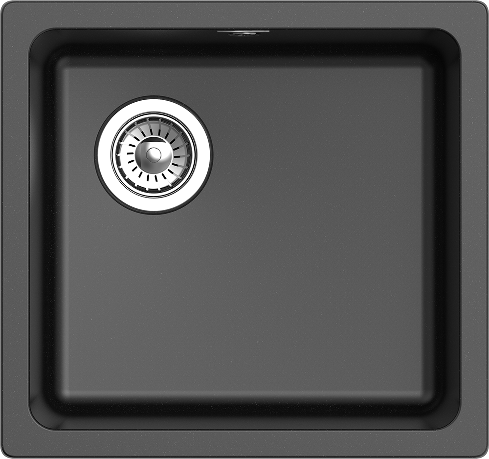 RIVELATO Мойка BERKANA 45 подст.монтаж 1-чаш 485*455 nero арт. RIVELATO Мойка BERKANA 45 подст.монтаж 1-чаш 485*455 nero арт.
