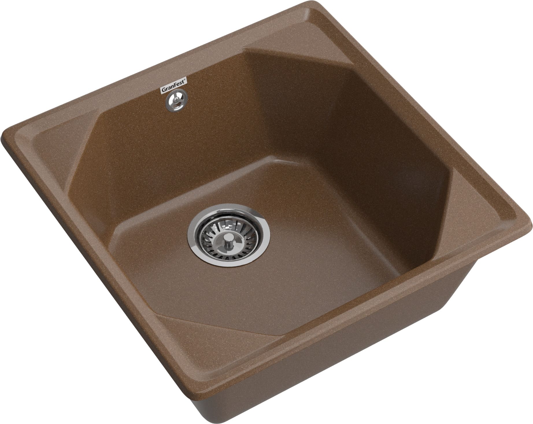 GRANFEST Мойка композит UNIQUE, GF-U-500, 1-чаша 500*500, терракот GRANFEST Мойка композит UNIQUE, GF-U-500, 1-чаша 500*500, терракот