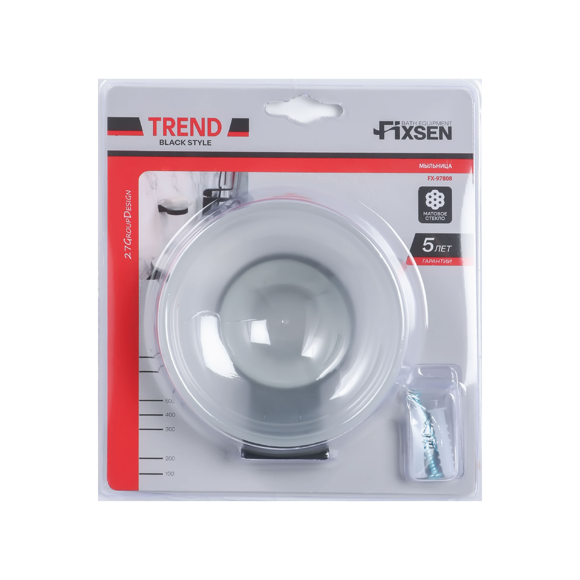 Мыльница стекло FIXSEN Trend (FX-97808)