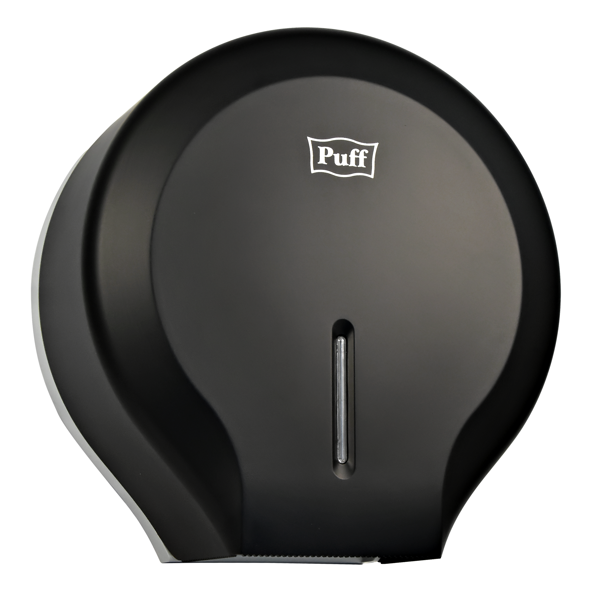 Диспенсер туалетной бумаги Рuff-7130Bl, черный, с замком, ABS-пластик