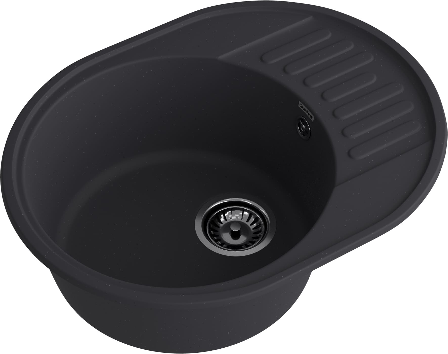 GranFest QUARZ (ECO-58) Мойка чаша+кр 620*480 (черный) GranFest QUARZ (ECO-58) Мойка чаша+кр 620*480 (черный)