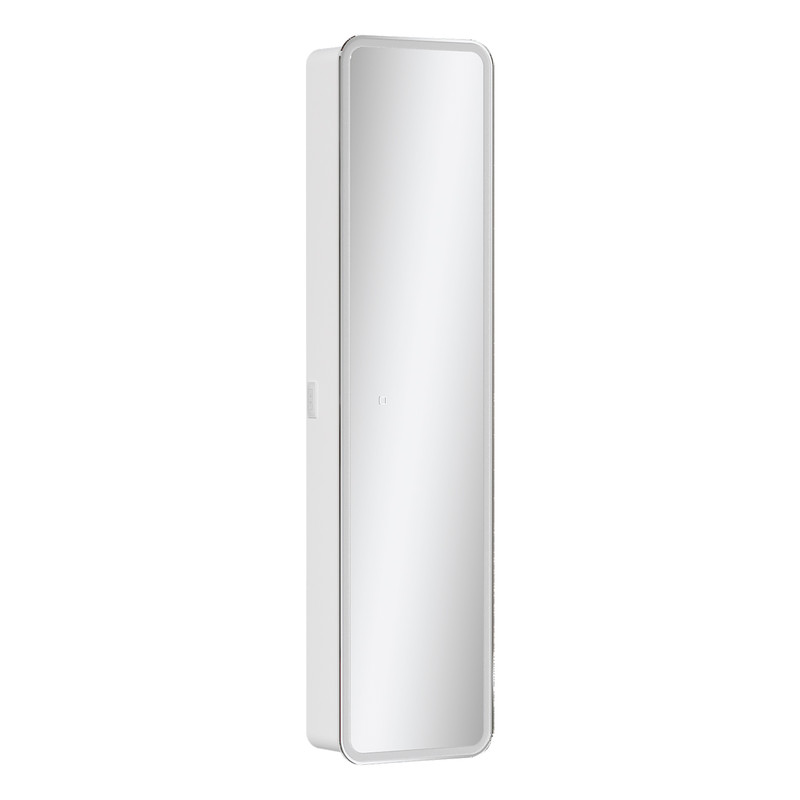 Пенал EQUIL зеркальный EQUIL Soldi LED 40 подвесной белый софт