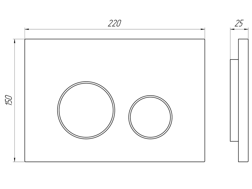Инсталляция для унитаза 40 см АНИ Пласт WCP4130 1300х400х225 мм с круглой белой глянцевой клавишей