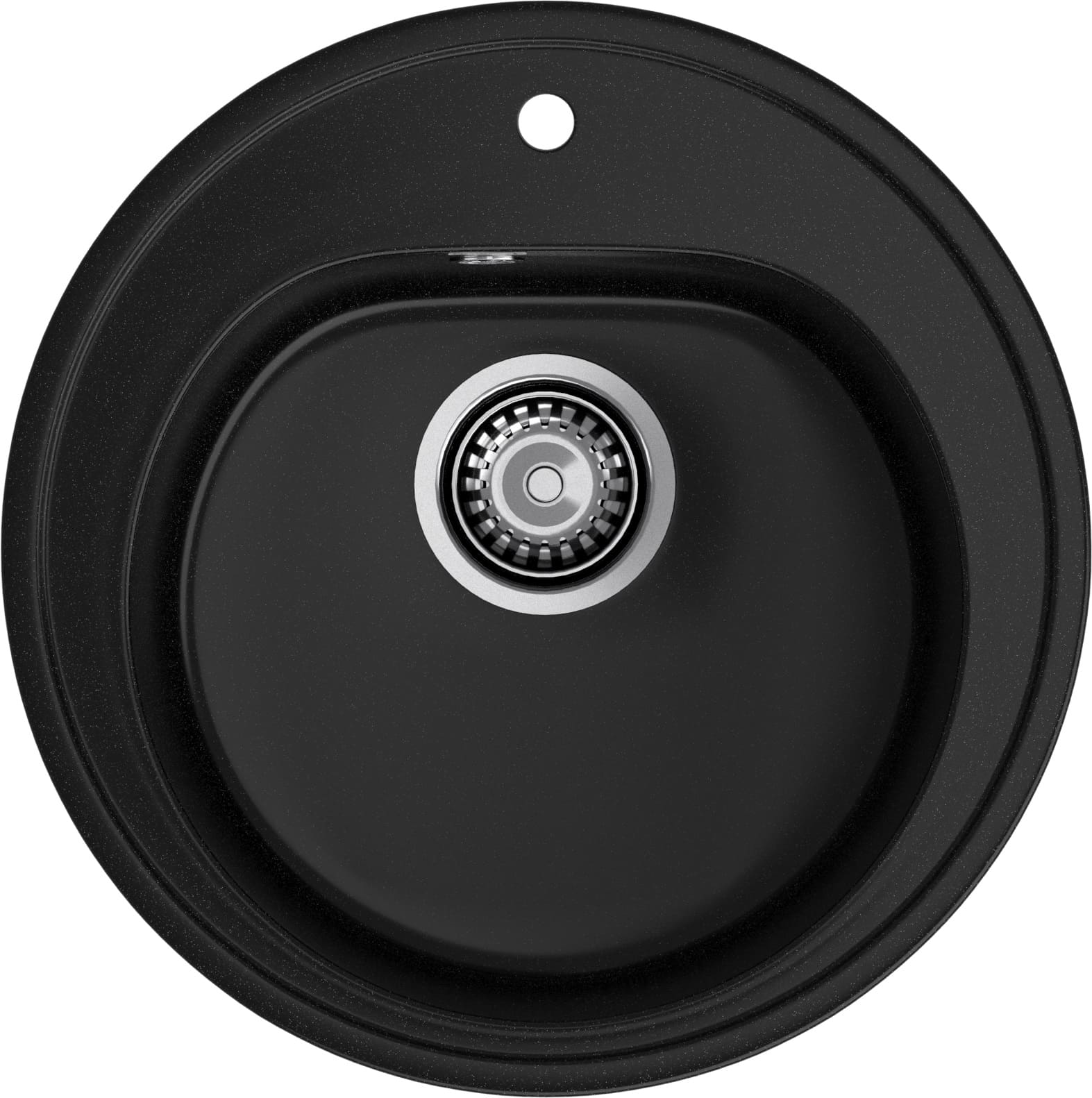 GRANFEST Мойка композит RONDO GF-R--510  D=510мм  черный   арт.GF- GRANFEST Мойка композит RONDO GF-R--510  D=510мм  черный   арт.GF-