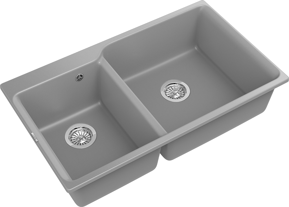RIVELATO Мойка AXEL 90D  2-чаши 870*520мм grigio metallizzato арт. RIVELATO Мойка AXEL 90D  2-чаши 870*520мм grigio metallizzato арт.