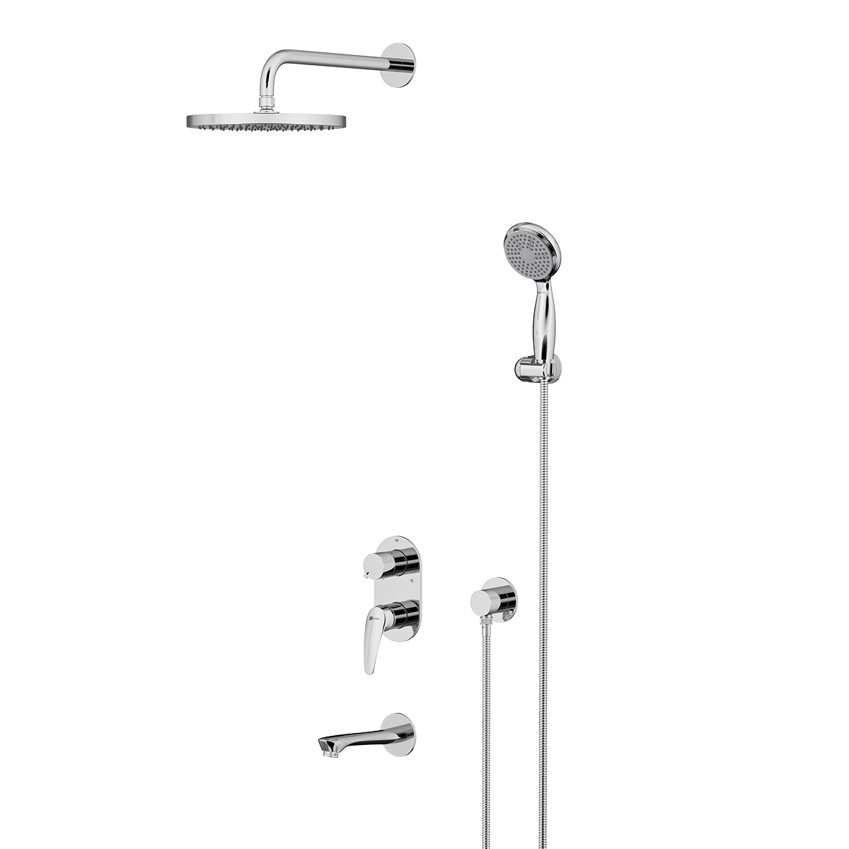 Смеситель Lemark Linara LM0422C для ванны и душа, встраиваемый Смеситель Lemark Linara LM0422C для ванны и душа, встраиваемый