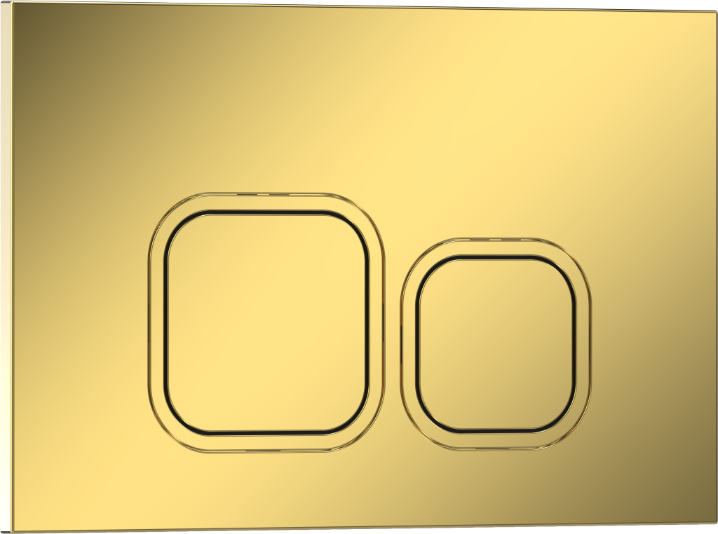 Комплект 2в1 IBERICA BLANCA инсталляция SILENCIO MINI, кнопка смыва ESTI-Q золото глянцевое (IB.001M.836)