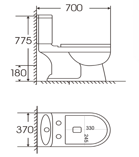 Унитаз-компакт IBERICA BLANCA  ALBO белый (IB.ALB.121.1B1)
