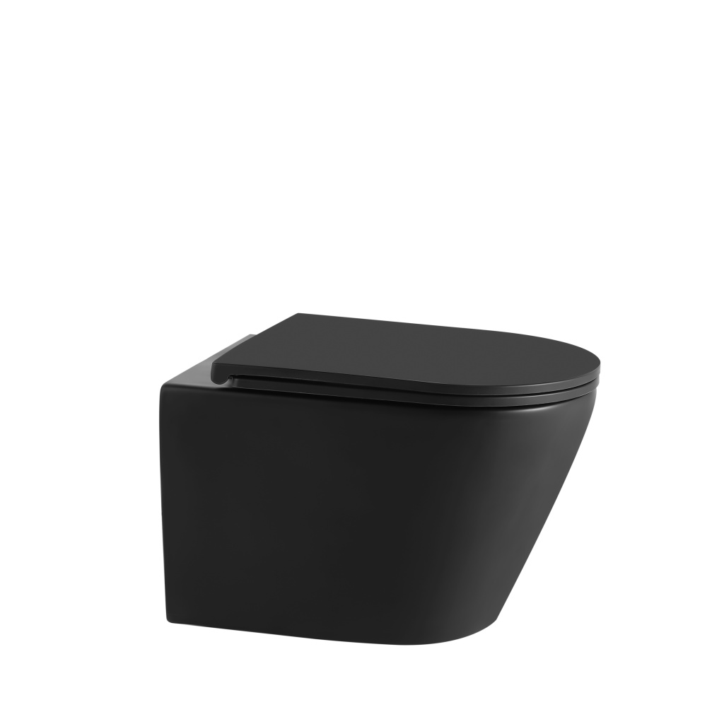 Унитаз подвесной IBERICA BLANCA BILBAO Tornado черный/белый (IB.BLB.234.2B1)