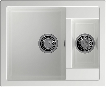 GRANFEST Мойка композит QUADRO GF-Q--610K 1.5-чаши. 610*500мм  иней арт.GF- GRANFEST Мойка композит QUADRO GF-Q--610K 1.5-чаши. 610*500мм  иней арт.GF-