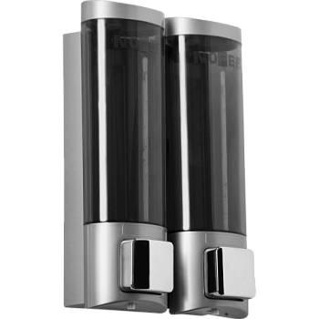 Двойной дозатор для мыла нажимной.Nofer 03032.T