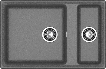 GRANFEST Мойка композит LEVEL, GF-LV-760K, 1.5-чаши 760*500, графит GRANFEST Мойка композит LEVEL, GF-LV-760K, 1.5-чаши 760*500, графит