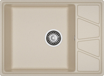 GRANFEST Мойка композит VERTEX, GF-V-680L, чаш+кр 680*500, кашемир GRANFEST Мойка композит VERTEX, GF-V-680L, чаш+кр 680*500, кашемир