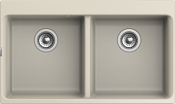 RIVELATO Мойка AXEL 90-2D  2-чаши 870*520мм beige scuro арт. RIVELATO Мойка AXEL 90-2D  2-чаши 870*520мм beige scuro арт.