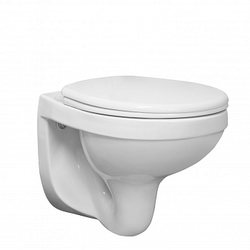 Унитаз подвесной "Альфа" (Комфорт) с сиденьем полипропилен с функцией Soft-close. SANTERI Унитаз подвесной "Альфа" (Комфорт) с сиденьем полипропилен с функцией Soft-close. SANTERI