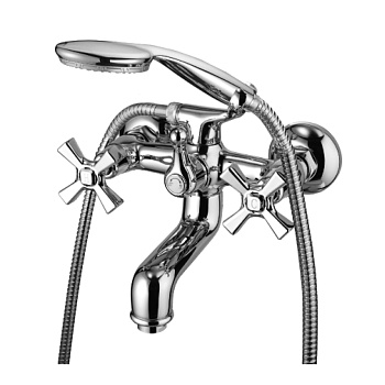 Benefit Смеситель для ванны, монолит.излив 115мм держ.на теле лейка, р/ДВ, хром, LM, LM2502C