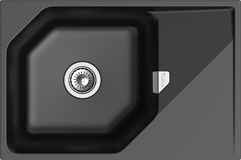 RIVELATO Мойка LOCUS 75  1-чаш 750*500 nero арт. RIVELATO Мойка LOCUS 75  1-чаш 750*500 nero арт.