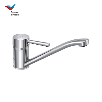 ГОРОД Смеситель для мойки с длинным изливом, одноручный, СЛАВЕН, Д21