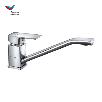 КОТТЕДЖ Смеситель для мойки с длинным изливом, одноручный, СЛАВЕН, Н21