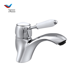 КОТТЕДЖ Смеситель для умывальника с литым изливом, одноручный, СЛАВЕН, М10