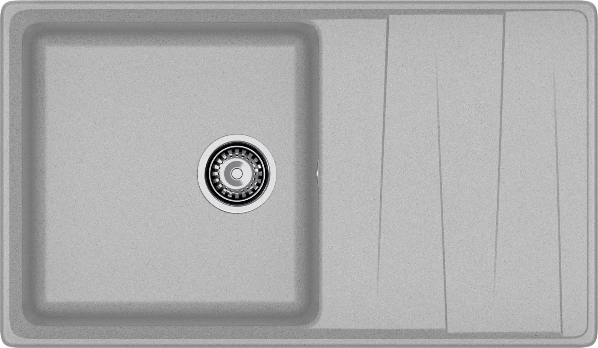 GRANFEST Мойка композит LEVEL, GF-LV-860L, чаш+кр 860*500, серый GRANFEST Мойка композит LEVEL, GF-LV-860L, чаш+кр 860*500, серый