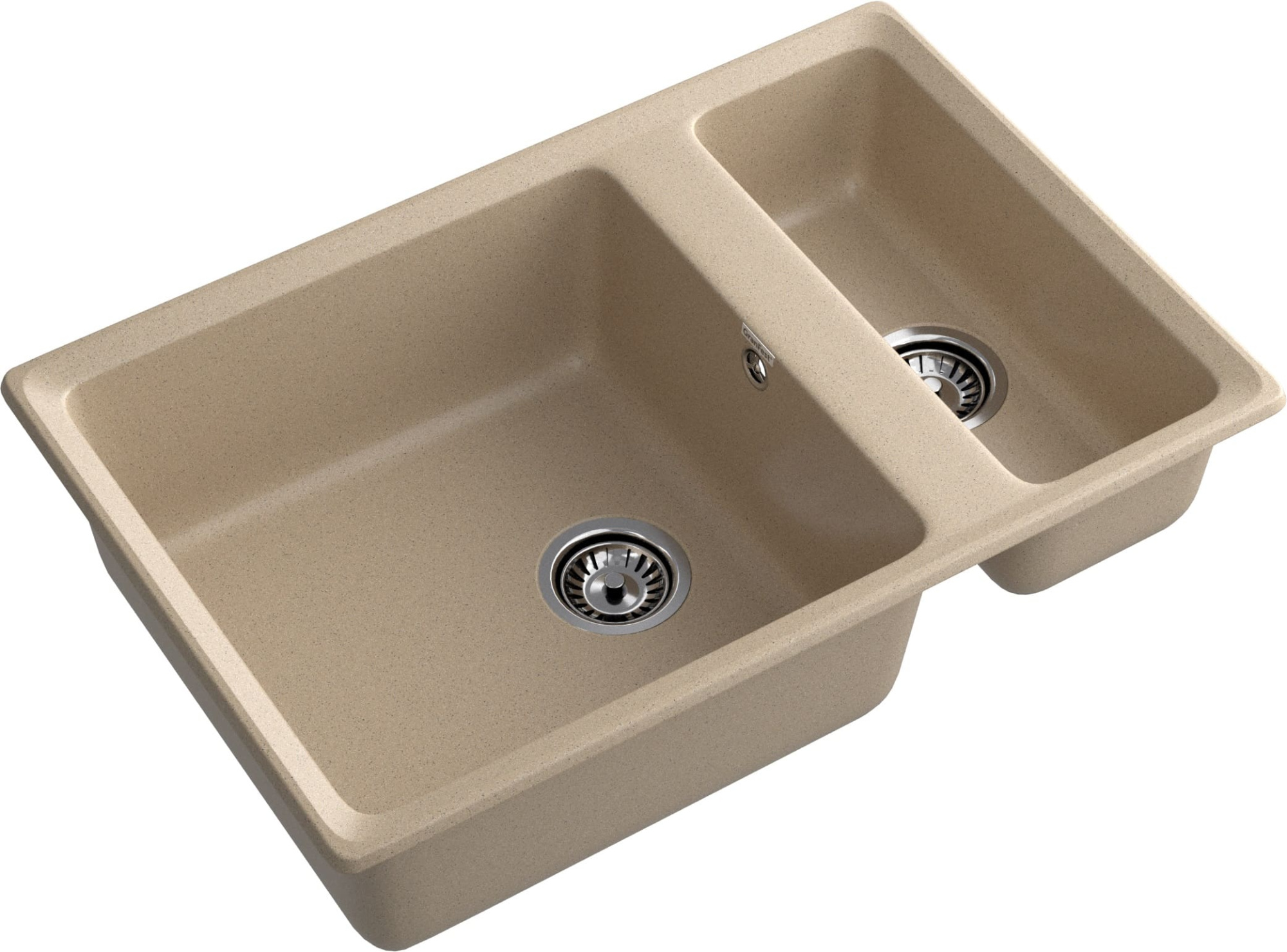 GRANFEST Мойка композит LEVEL, GF-LV-760K, 1.5-чаши 760*500, песочный GRANFEST Мойка композит LEVEL, GF-LV-760K, 1.5-чаши 760*500, песочный