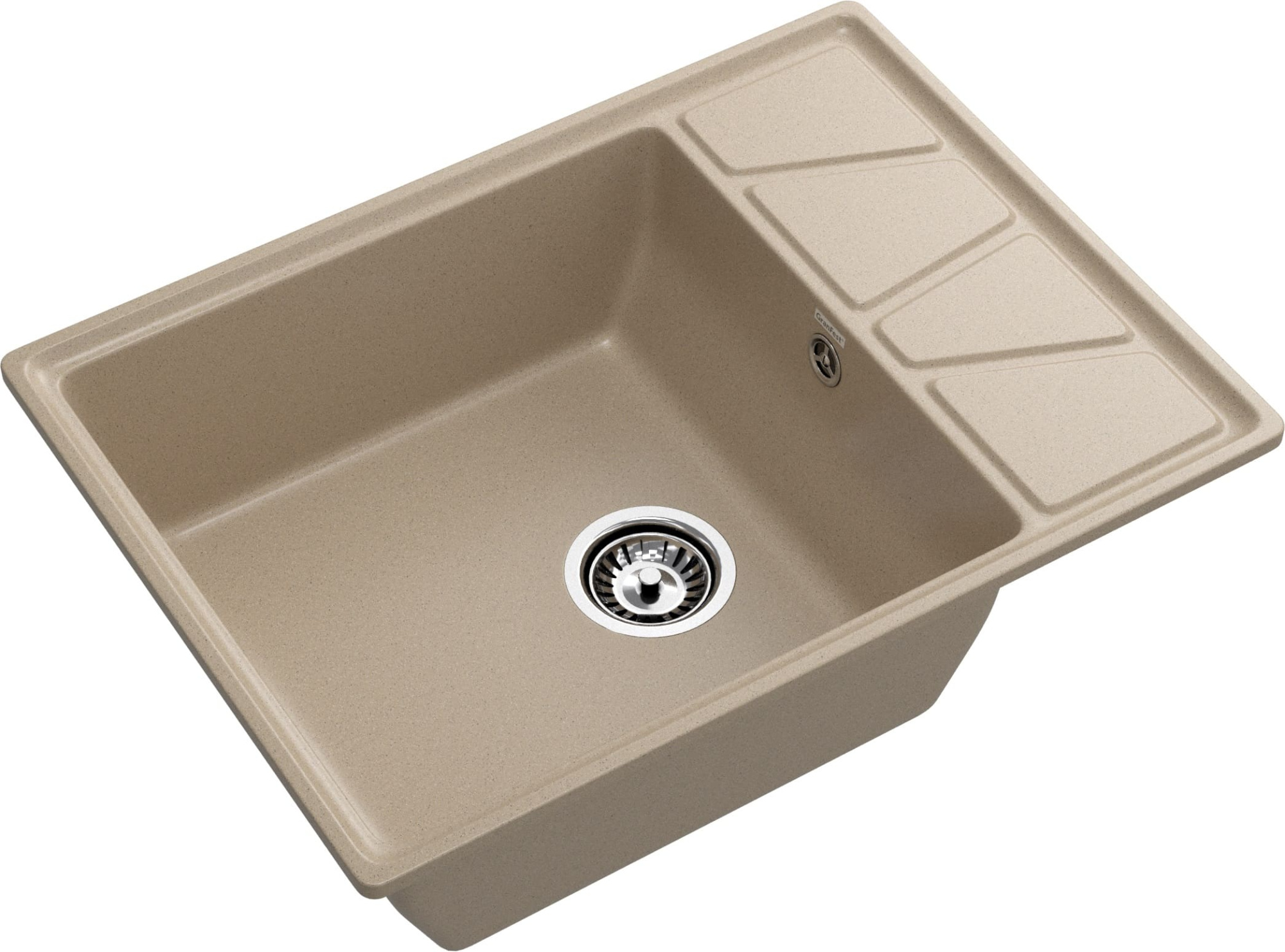 GRANFEST Мойка композит VERTEX, GF-V-680L, чаш+кр 680*500, песочный GRANFEST Мойка композит VERTEX, GF-V-680L, чаш+кр 680*500, песочный