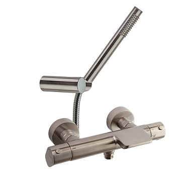 Термостатический смеситель для ванны наружнего монтажа с каскадным изливом и душевым комплектом 3639