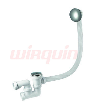 QUICK CLAC Сифон для ванны SP602 с автомат выпуском, дл. 700 мм - хром., WIRQUIN