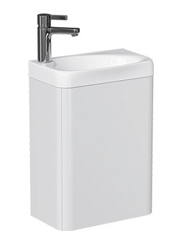 Тумба под раковину VELVEX Bio maxi 400-1-0 (Bio) навесная белый глянец