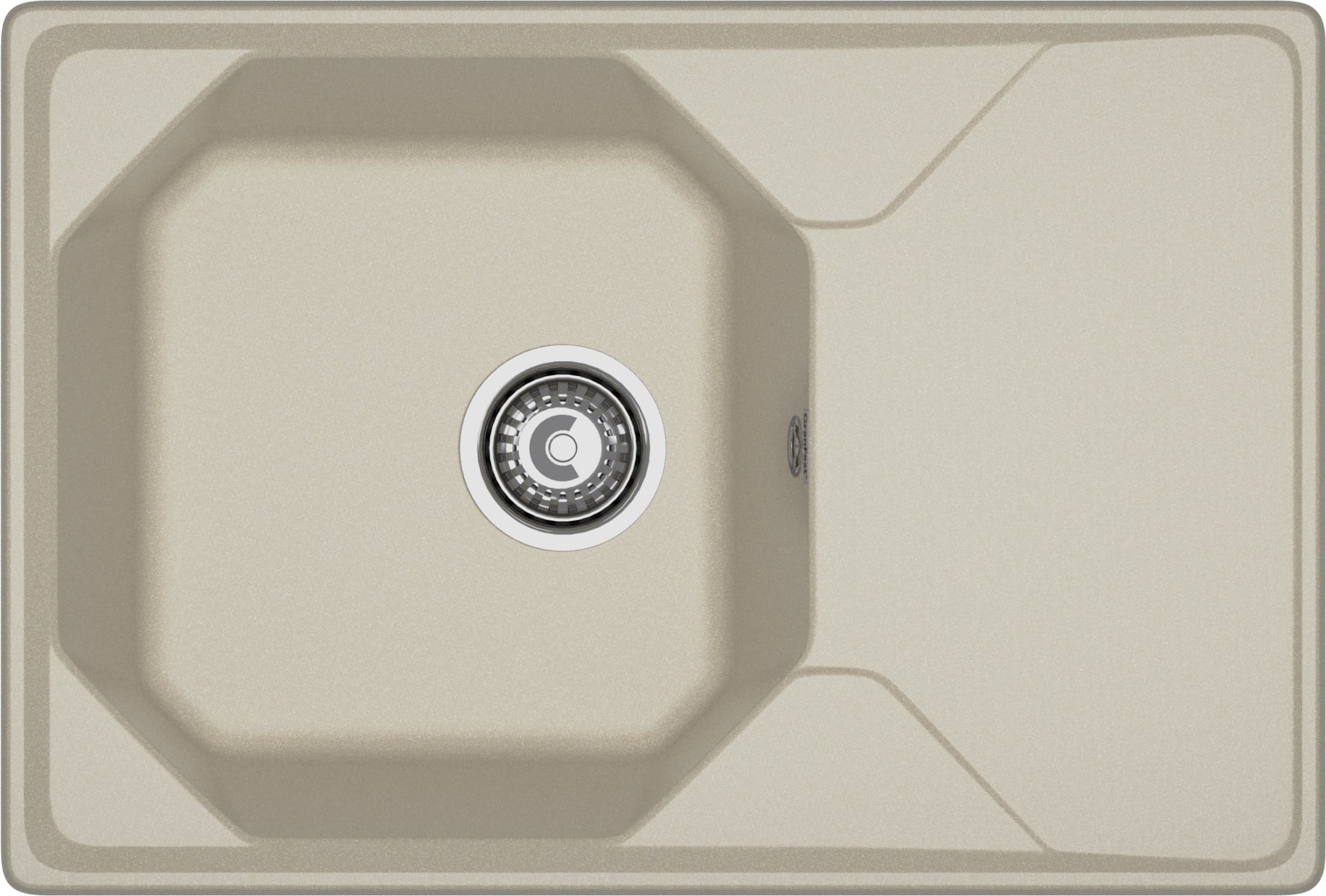 GRANFEST Мойка композит UNIQUE, GF-U-740L, чаш+кр 740*500, топаз GRANFEST Мойка композит UNIQUE, GF-U-740L, чаш+кр 740*500, топаз