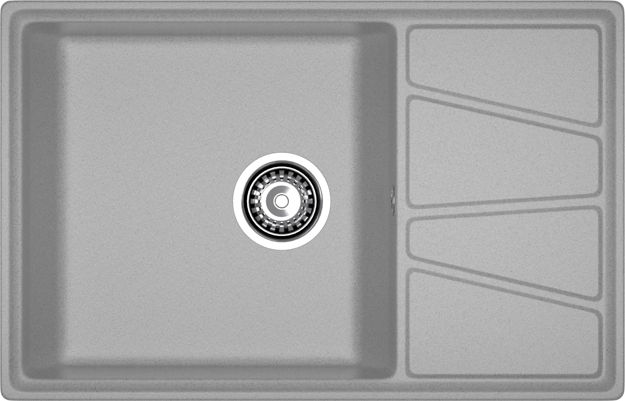 GRANFEST Мойка композит VERTEX, GF-V-780L, чаш+кр 780*500, серый GRANFEST Мойка композит VERTEX, GF-V-780L, чаш+кр 780*500, серый