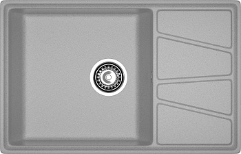 GRANFEST Мойка композит VERTEX, GF-V-780L, чаш+кр 780*500, серый GRANFEST Мойка композит VERTEX, GF-V-780L, чаш+кр 780*500, серый